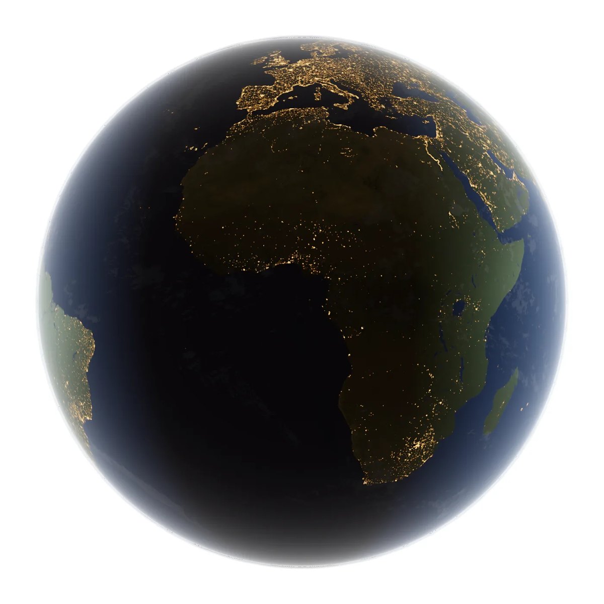 A world map rendered as a night lit globe showing global sleep data